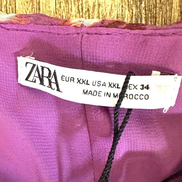 Zara spaghetti strap front knot ruched mini dress - Picture 8 of 15